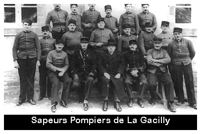 photo des sapeurs-pompiers de la Gacilly vers 1900